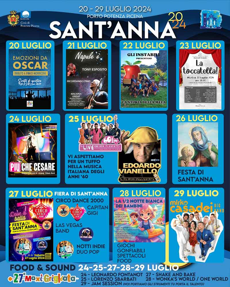 Programma Locandina Sant Anna 2024