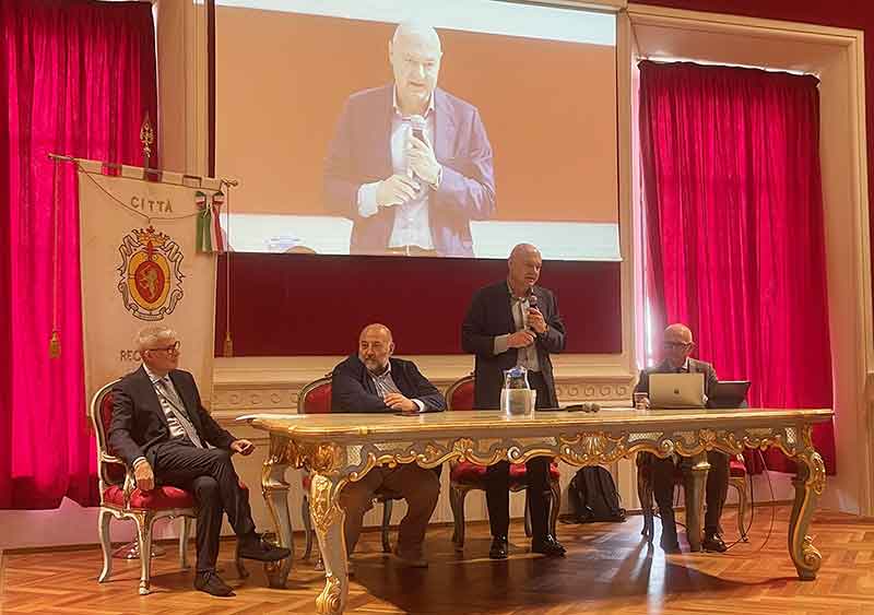 da sinistra Luigi Mandolini Ass Regione Antonini sindaco Emanuele Pepa Emanuele Martinelli 