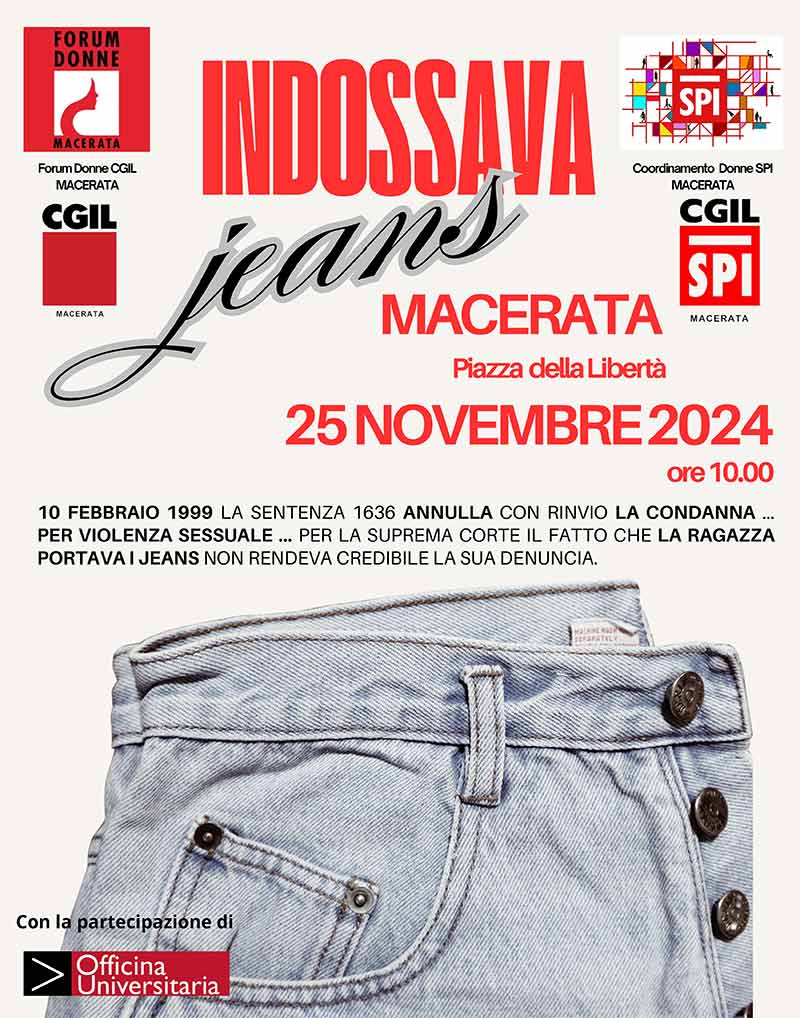 La ragazza indossava i jeans