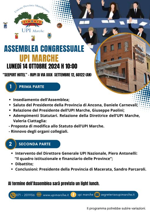 Locandina Assemblea UPI